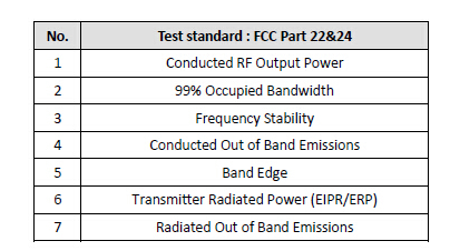 FCC 射頻測(cè)試