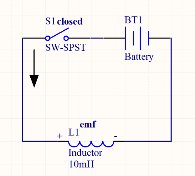 電感器通電